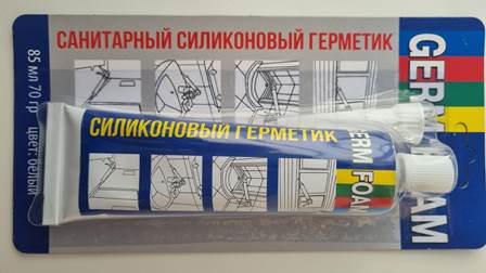 Герметик силиконовый универсальный ПРОЗРАЧНЫЙ 85мл 80г "GERMFOAM"