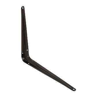 Полкодержатель 10"х12" 300*250 Черный "Нора-М"