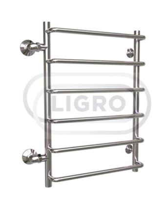 Полотенцесушитель нерж. лесенка ЛС(5)-У 600*600 ДУ-25 хром LIGRO