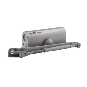 Доводчик дверной 330 (от 50 до 120кг) морозостойкий (серый) Lonex