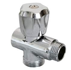 Кран 3-х проходной 1/2*1/2*3/4 г/ш/ш вентель хром AQualink