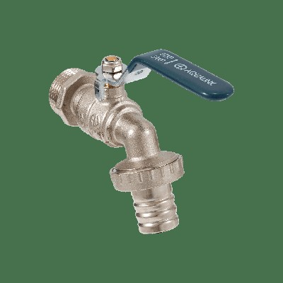 Кран водоразборный 3/4 шаровый рычаг под шлангPN10 AQualink