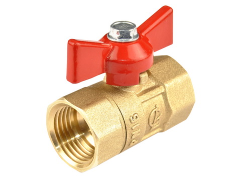 Кран шаровый ПРАКТИК DN-15 130 бабочка ВхВ ГАЛЛОП