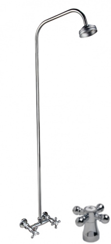 Смеситель настенный д/душа ЦС-СМ 293/1 ЭКО на стационарной трубке с кронштейном М_Крест
