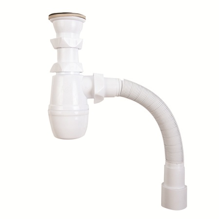Сифон средний 1"1/2*40 с вып. и гиб.трубой 40*40/50 L-800мм 30718026 Виркэн