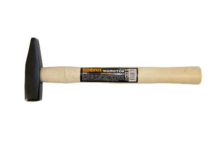 Молоток кованый, деревянная ручка. 400 г 3302034 Korvus