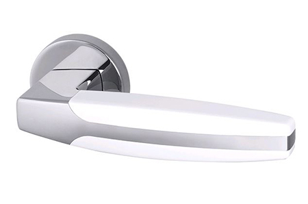 Ручка раздельная ARC URB2 CP/CP/White-14 Хром/хром/белый Armadillo