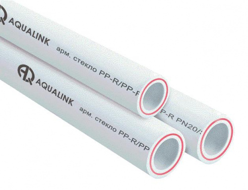 Труба PN 20 50х6,9 арм. стекловолокном "AQualink"(1шт - 4м), шт