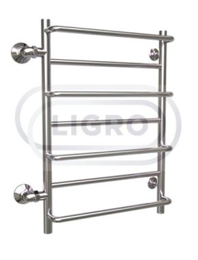 Полотенцесушитель нерж. лесенка ЛС(4)П(2)-У 800*600 ДУ-25 хром LIGRO
