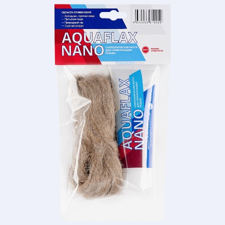 Набор д/герметизации (Паста 80 гр. + лён 20 гр.) 04051 Aquaflax nano