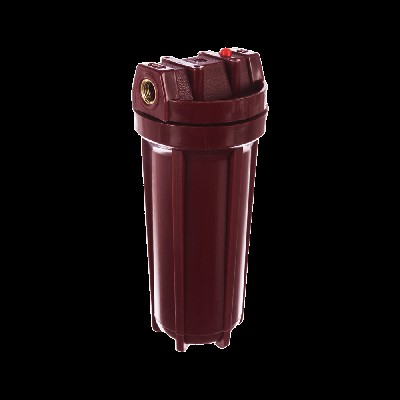 Фильтр магистрал. для гор. воды (красный) для картриджей Slim Line 10" лат. резьб 1/2 "Аквабрайт"