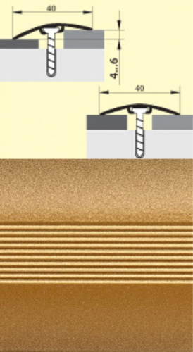 Стык с дюбелем 40мм 0,9 золото Красноярск, упак (10)