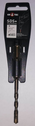 Бур по бетону 5*110 SDS-PLUS с крестообр. наконечником Кrotec
